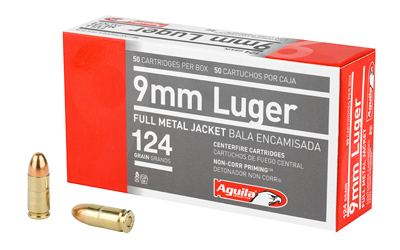 Aguila 9mm Luger 124gr FMJ 50rd Box