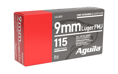 AGA1E097704_1 Aguila 9mm Luger 115 gr FMJ 50rd Box