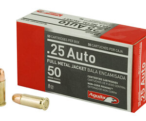 Aguila .25 ACP 50gr FMJ – 50rd Box