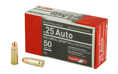 Aguila .25 ACP 50gr FMJ – 50rd Box