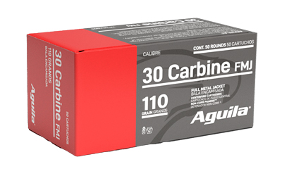 Aguila .30 Carbine 110gr FMJ — 50rd Box