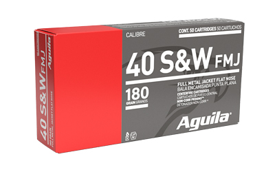 AGA1E402110_1 Aguila .40 S&W 180 gr FMJ — 50rd Box