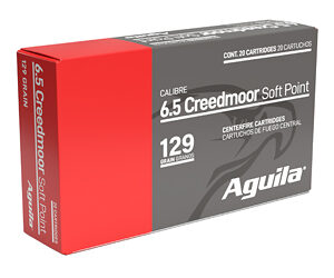 Aguila 6.5 Creedmoor 129gr InterLock BT SP – 20rd Box
