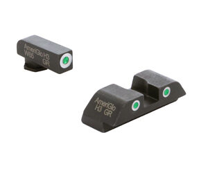 AmeriGlo Classic Tritium 3-Dot Sight Set — Glock Gen5 9mm/.40