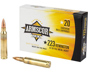 Armscor .223 Rem 62gr FMJ – 20rd Box