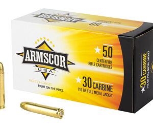 Armscor .30 Carbine 110gr FMJ – 50rd Box