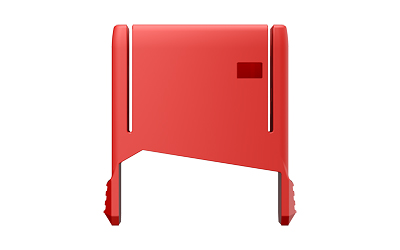 AVIDAVAR10SFVBS_1 Real Avid Smart-Fit AR10 Vise Block Sleeve Red/Gray