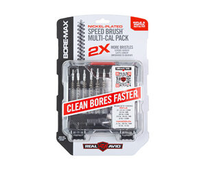 Real Avid Bore-Max Speed Brush Set — Multi-Cal, Nickel-Plated