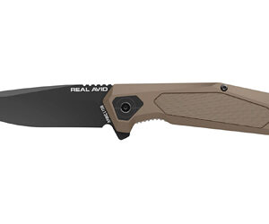 Real Avid RAV-3 3.25″ Assisted Folding Knife, Coyote Tan