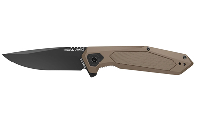 Real Avid RAV-3 3.25″ Assisted Folding Knife, Coyote Tan