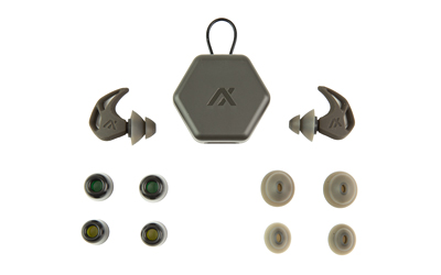 Axil X20 Ear Plugs Charcoal — Dual-Tip