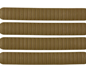 B5RCM-1258_1 B5 Systems M-LOK Rail Cover, Coyote Brown — 3-Section 4-Pack