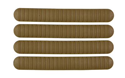 B5RCM-1258_1 B5 Systems M-LOK Rail Cover, Coyote Brown — 3-Section 4-Pack