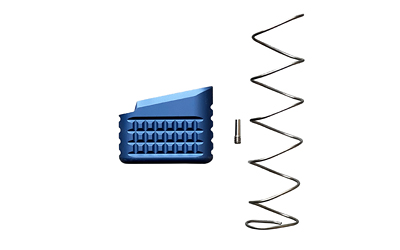 BACKG1923MEXT-BLU_1 Backup Tactical Mag Extension for Glock 19/23 +5 Blue
