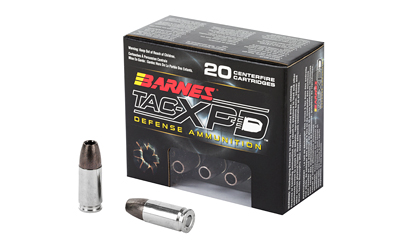 BB21551_1 Barnes TAC-XPD 9mm +P 115 gr TAC-XP HP 20rd Box
