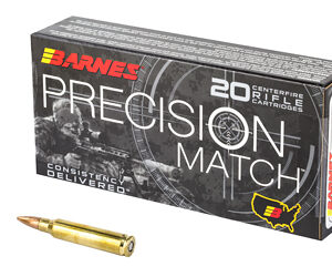 Barnes Precision Match 5.56 NATO 69gr OTM BT – 20rd
