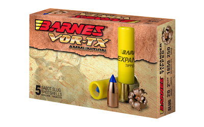 Barnes VOR-TX 20ga 2.75in 250gr Expander Tipped Slug 5rd