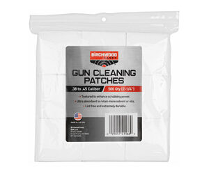 Birchwood Casey 41166 Cleaning Patches 2.25″ Square 9mm-.45 Cal
