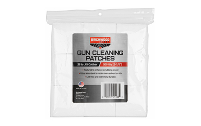 BC41166_1 Birchwood Casey 41166 Cleaning Patches 2.25″ Square 9mm-.45 Cal