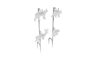 Birchwood Casey BC-41579 Rimfire Animal Target Kit 1/4″ AR500