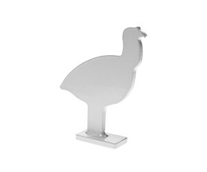 Birchwood Casey Silhouette Knock Over Targets – 1/4″ A36 Steel, 4-Pack