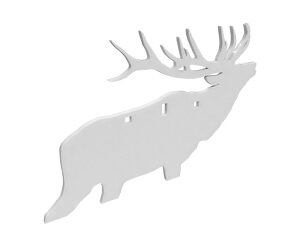 Birchwood Casey AR500 3/8″ 3-Hole Elk Silhouette Target