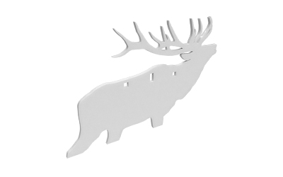 Birchwood Casey AR500 3/8″ 3-Hole Elk Silhouette Target