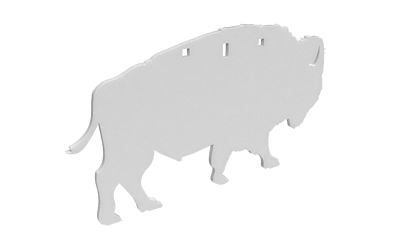 BC47704_1 Birchwood Casey AR500 3/8-inch Bison Silhouette Target
