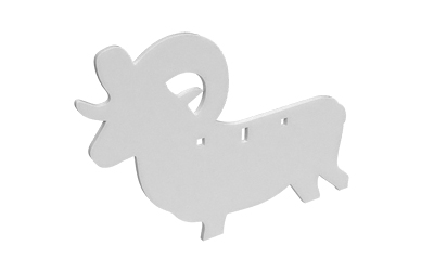 BC47705_1 Birchwood Casey AR500 3-Hole Ram Target, 3/8 in AR500
