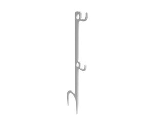 Birchwood Casey Steel Target Hanger Double Hook, 30-inch White