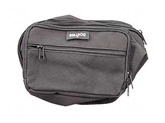 BD860_1 Bulldog BD860 Fanny Pack Holster — Medium Black Nylon