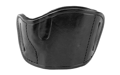 Bulldog Molded Leather Belt Slide Holster, Medium RH, Black