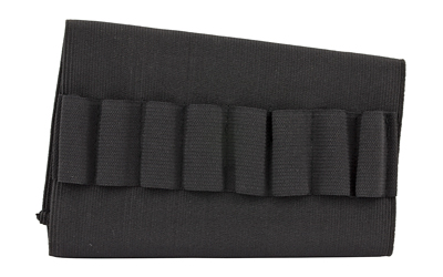 Bulldog Cases Butt Stock Shell Holder — 8-Round, Black Nylon