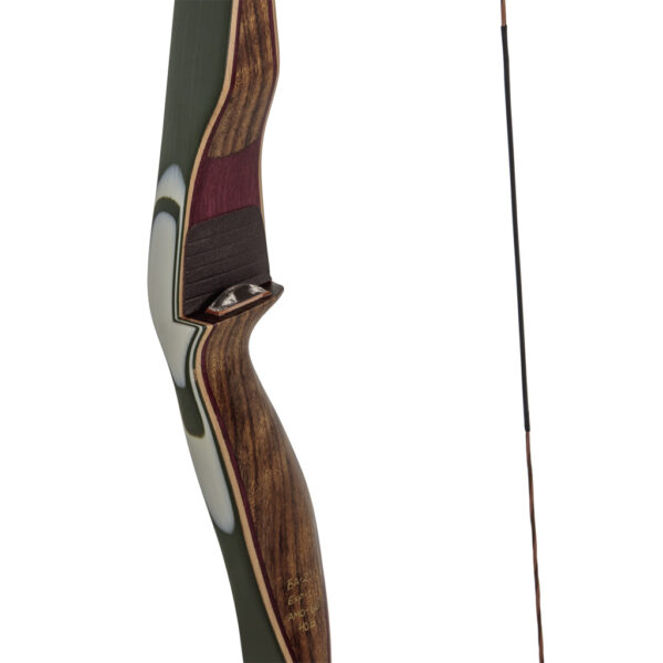 BEA2047_3 Bear Kodiak Recurve Shedua and Green 40 lbs. RH