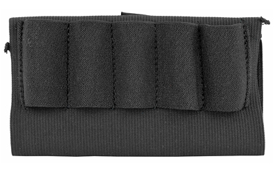 BH74SH02BK_1 Blackhawk Buttstock Shell Holder, Shotgun – Black 5-Round