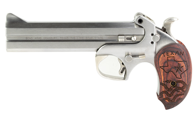 BONDBATX_1 Bond Arms Texan Derringer .45LC/.410 6″ Stainless, Rosewood