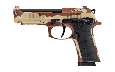 BRJSPEC0730A10_1 Beretta 92XI 9mm SAO 4.7in 10+1 Chocolate Chip