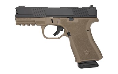 BRO-FL-9MM-FDE-BLK_1 Black Rain Frontline 9mm Compact FDE/Black Optic Ready