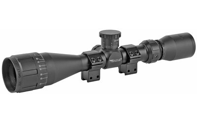 BSA Sweet .22 4-12×40 AO Rifle Scope, Adjustable Obj., Black