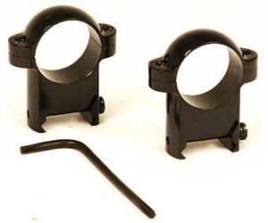 Burris Zee Rings 1″ High Gloss Black Steel Weaver-Style