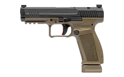 CAHG5636-N_1 Canik METE SFT 9mm 4.46″ FDE Frame Black Slide