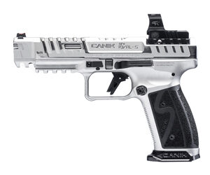 Canik SFx Rival-S 9mm 5in Chrome w/ MO2 Optic, 2x18rd
