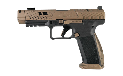 CAHG7854-N_1 Canik TTI Combat 9mm 4.6″ Pistol — Bronze/Black, 2x18rd
