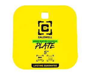 Caldwell AR500 5″ Rimfire/Handgun 1/4″ Steel Gong Yellow
