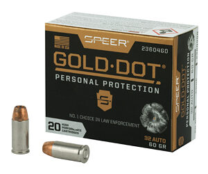 Speer Gold Dot 32 ACP 60gr GDHP 20rd