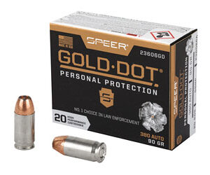 Speer Gold Dot .380 ACP 90 gr JHP – 20rd