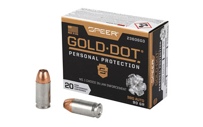 Speer Gold Dot .380 ACP 90 gr JHP – 20rd