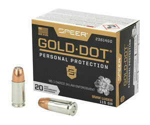 Speer Gold Dot 9mm 115 gr GDHP – 20rd