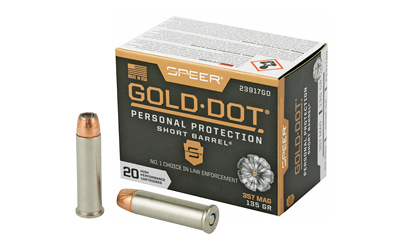 CCI23917GD_1 Speer Gold Dot Short Barrel .357 Magnum 135 gr — 20rd