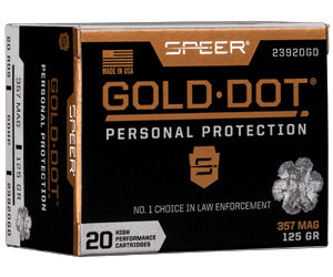 Speer Gold Dot .357 Magnum 125 gr HP — 20 rd
